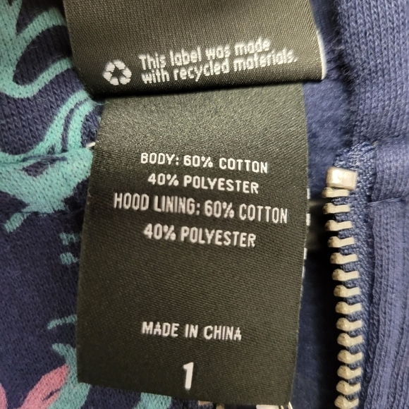 Torrid Disney Ursula Villain Antivday Hoodie Jacket Blue 1X - Picture 7 of 9